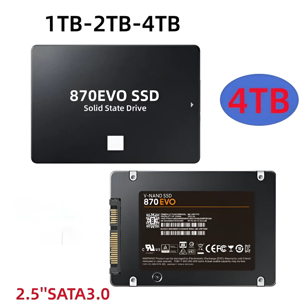 Samsung 870 EVO 2.5-inch SATA internal solid-state drive for storage upgrade.