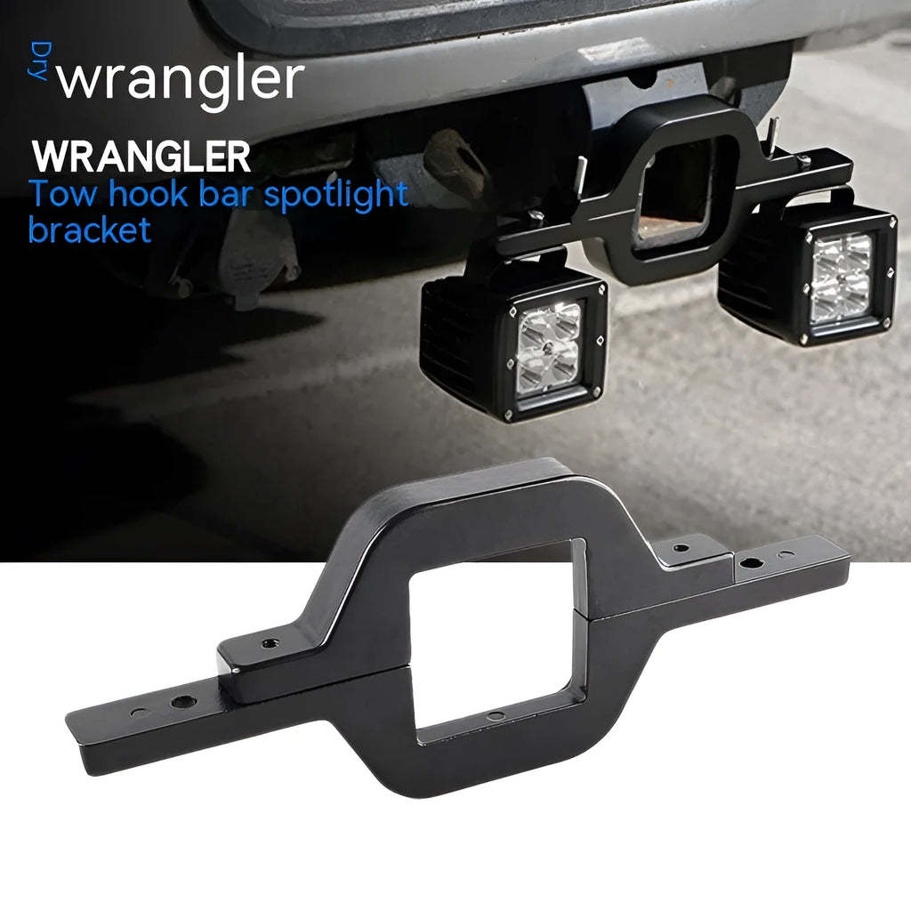 Black aluminium alloy LED reverse light bracket for Wrangler Jeep vehicle