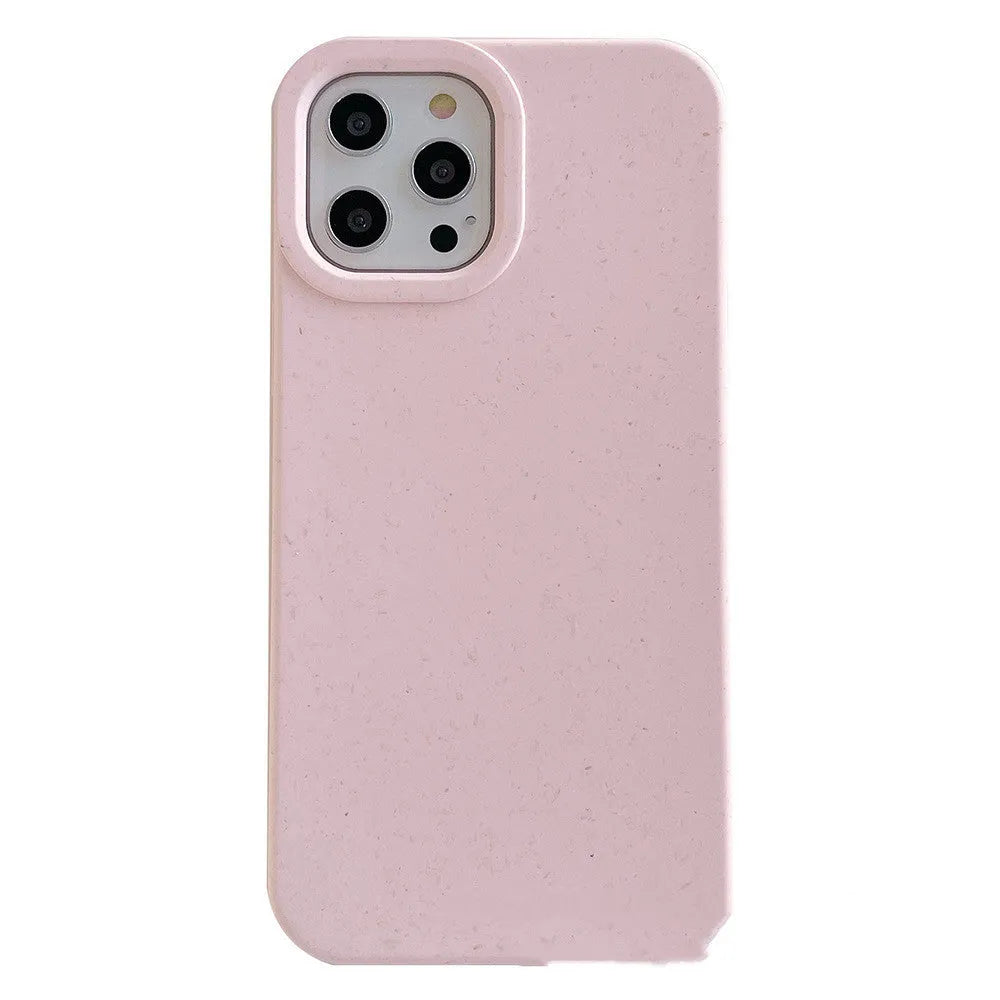 Degradable wheat straw fibre phone case for iPhone in rear cover style