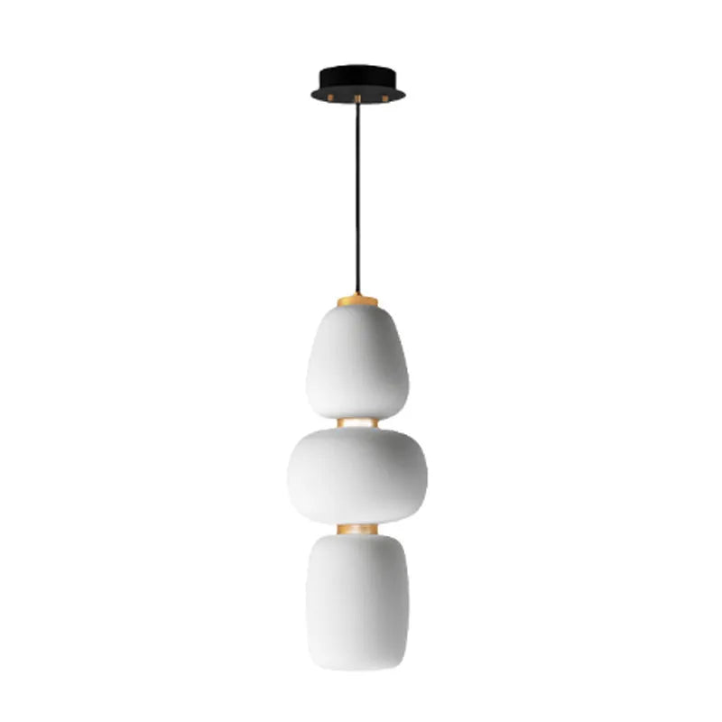 Creative long modern minimalist iron LED chandelier with warm light for living room or dining room