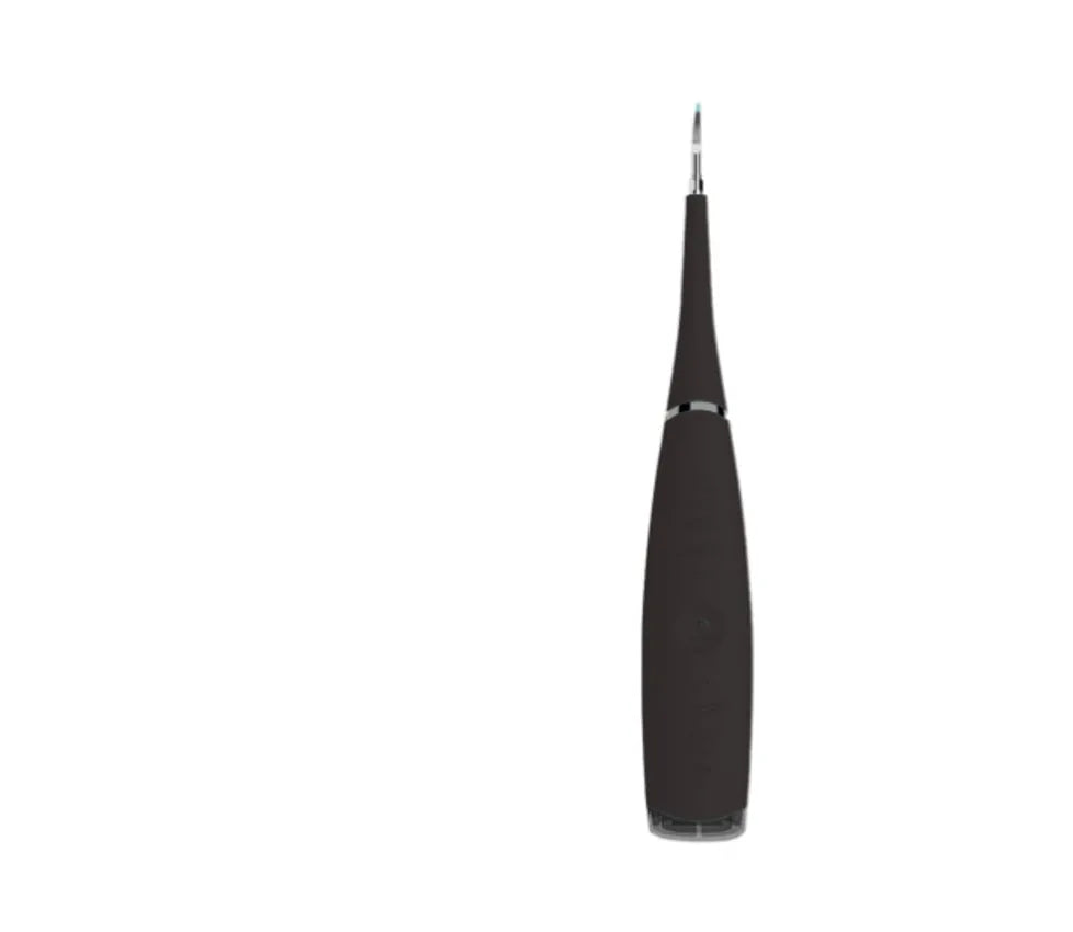 Household electric teeth cleaner in white with ultrasonic tartar removal tip, IPX6 waterproof, 3.7V