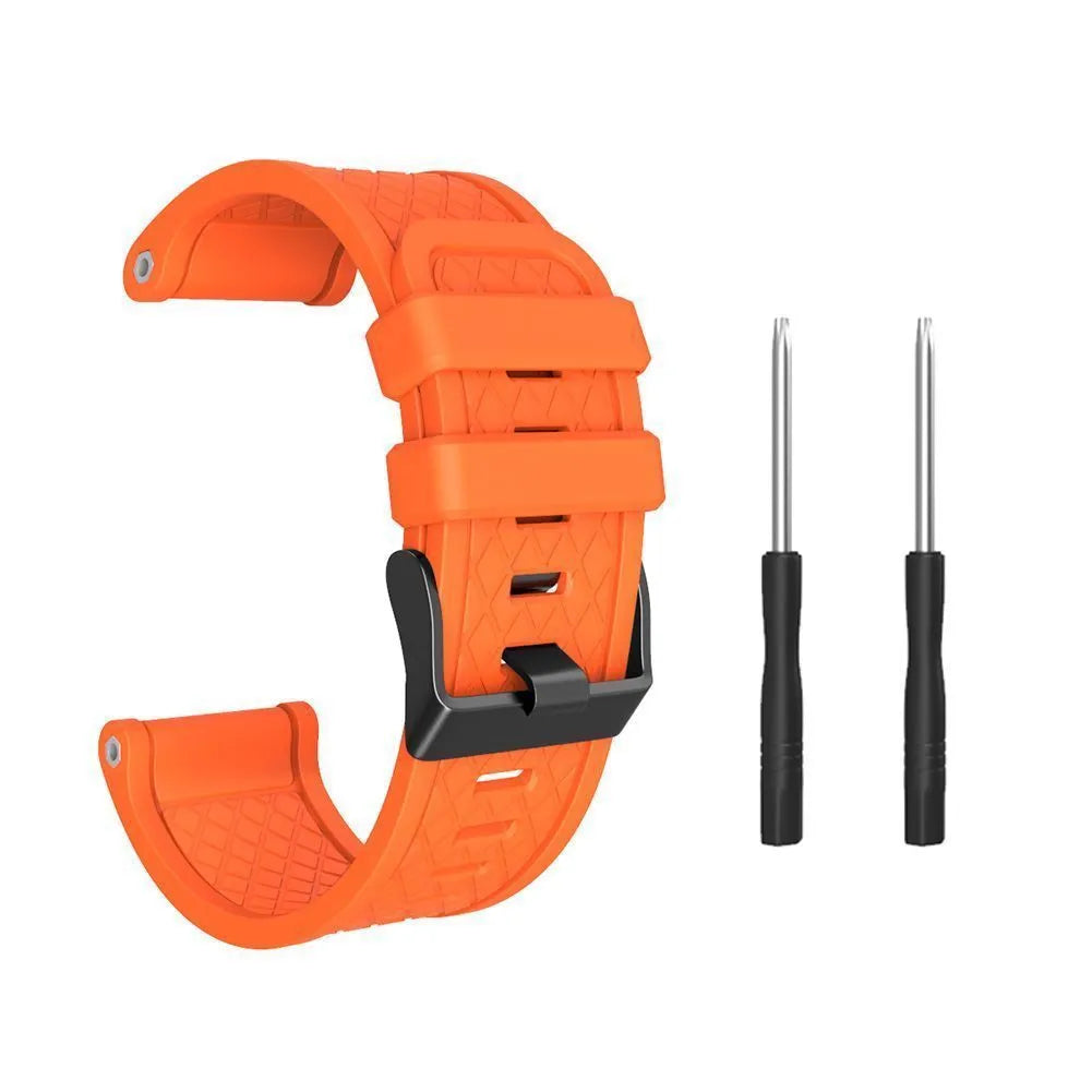 26mm silicone sports watch strap in multiple colours compatible with Jiaming watches