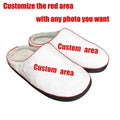 Women's patterned cotton flannel slippers with TPR soles shown in multiple colours and sizes.
