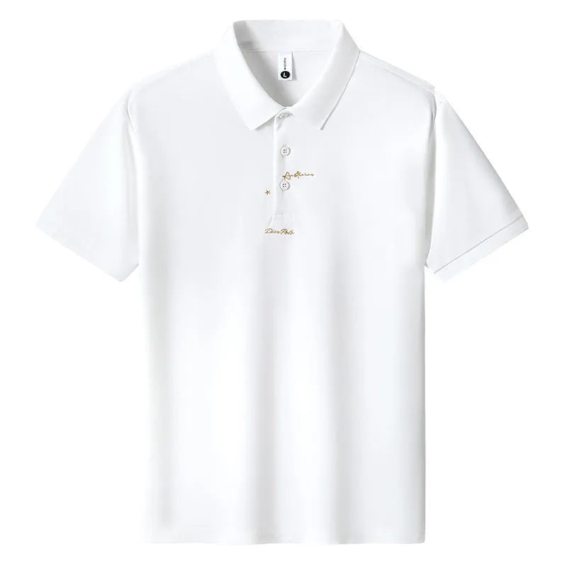 Men's loose fit cotton t-shirt in six colour options with letter pattern detail