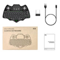 V18 black wireless mini flying keyboard mouse remote control with 88 keys and touchpad