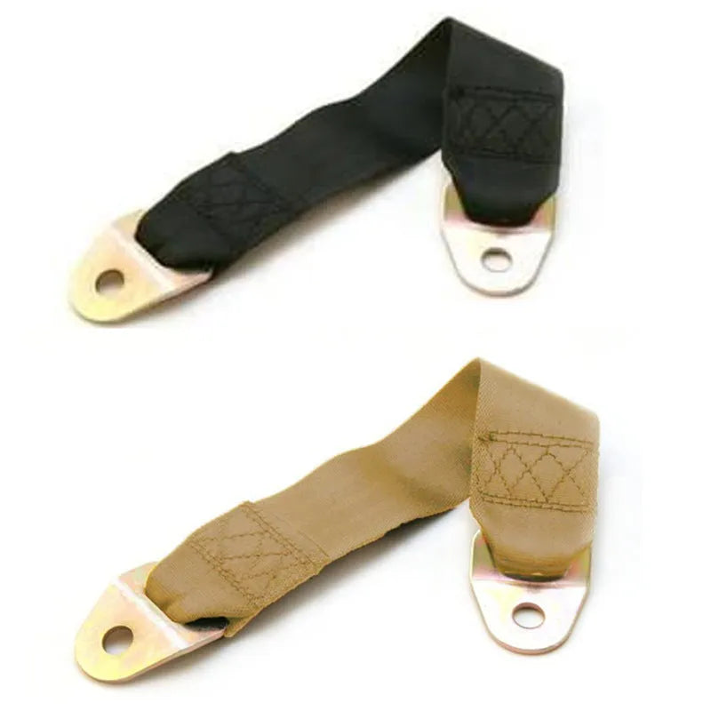 Polyester door fixing belt with mounting screws and nuts for door restraint
