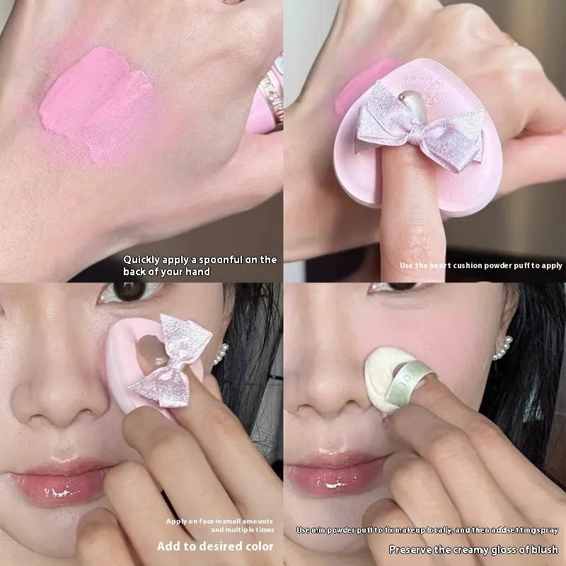 Strawberry Cupid series liquid blush in six shades for a natural cheek colour.