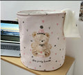 Foldable cotton laundry basket in modern simple design with large capacity for bedroom bathroom storage