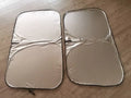 Titanium silver aluminium foil car windscreen sunshade for heat insulation