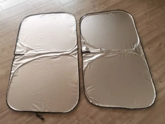 Titanium silver aluminium foil car windscreen sunshade for heat insulation