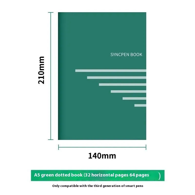 Loose spiral notebook replacement core with 64 pages of paper, metal pen cores, and assorted ballpoint, pencil, and plastic refills
