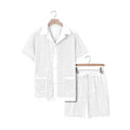 Design Beach Hawaii see-through cardigan shorts set in thin fabric for summer wear