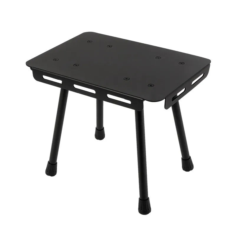 CLS aluminium folding camping stool that converts to small side table with height adjustment