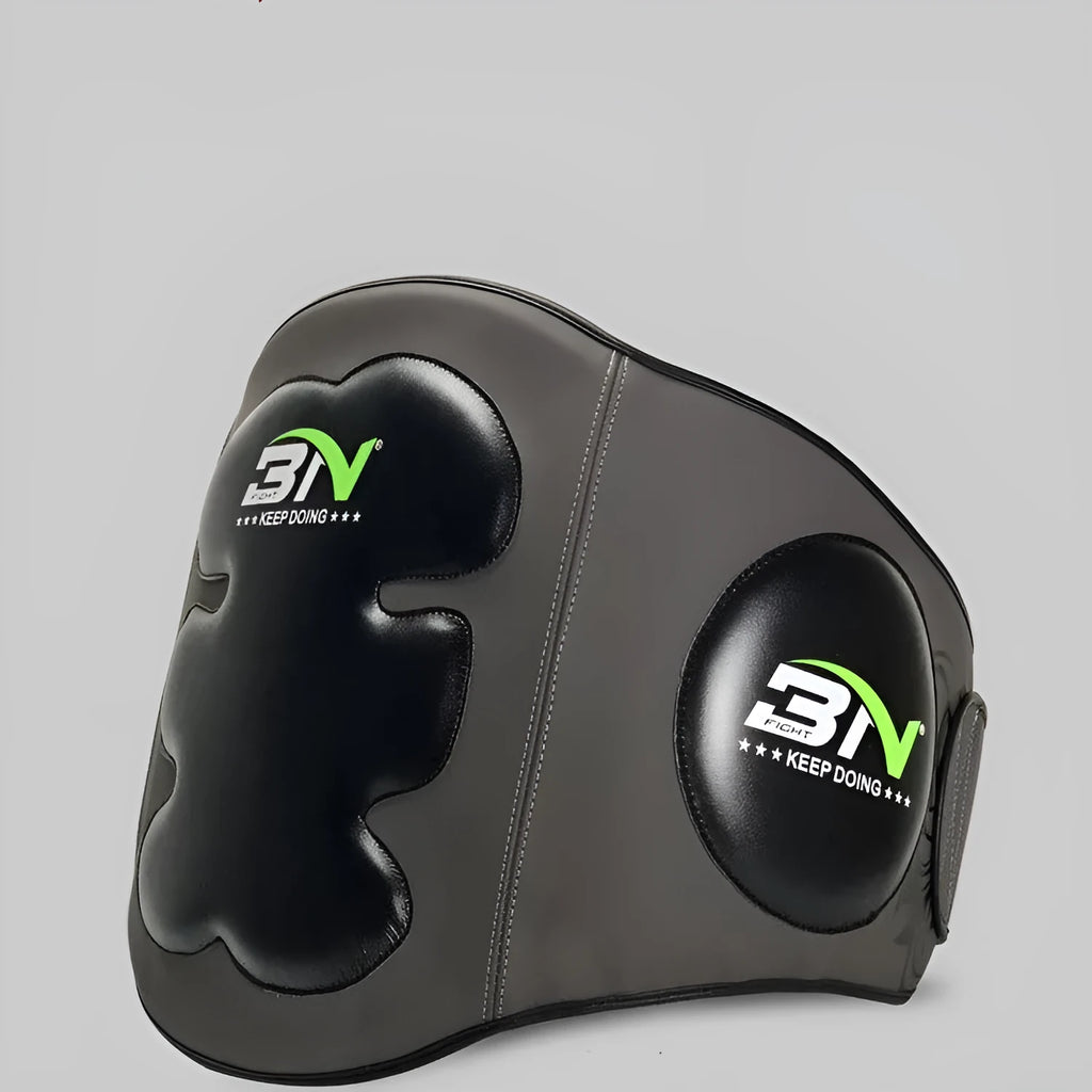 Sanda boxing chest protection target for waist defence in dark grey or khaki colour