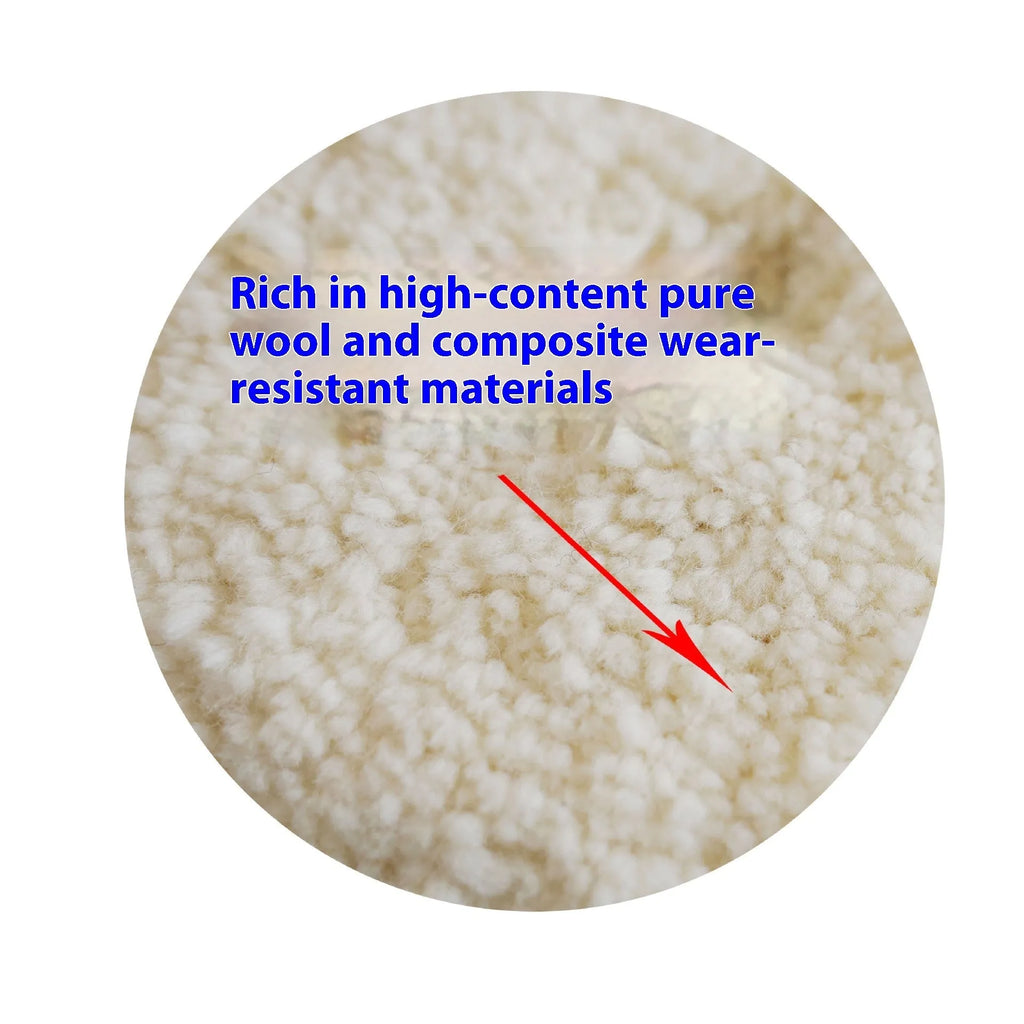 8-inch pure wool double-sided polishing wheel with M16 aperture for car paint correction