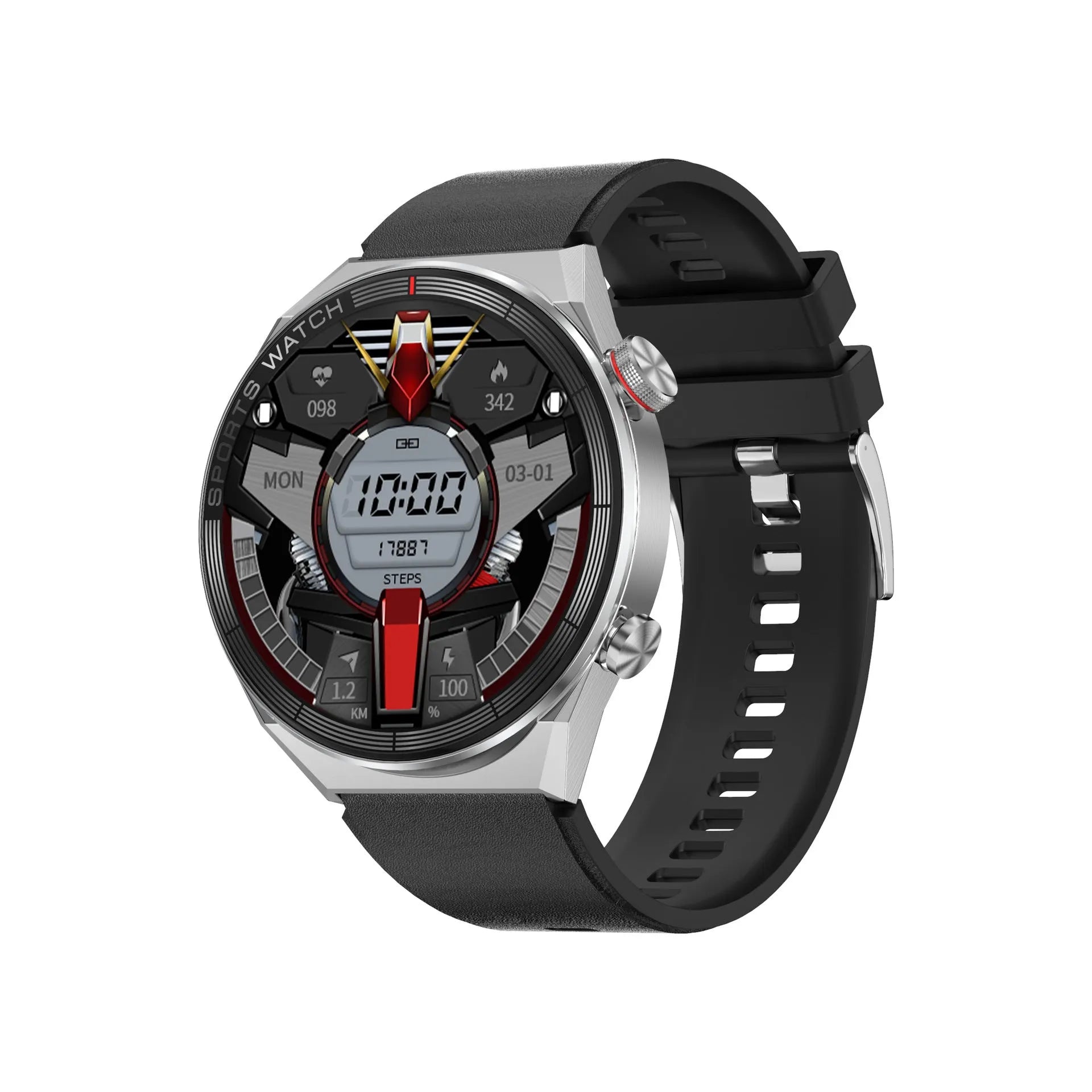 Large screen Bluetooth smart watch with 1.5-inch HD display showing call interface