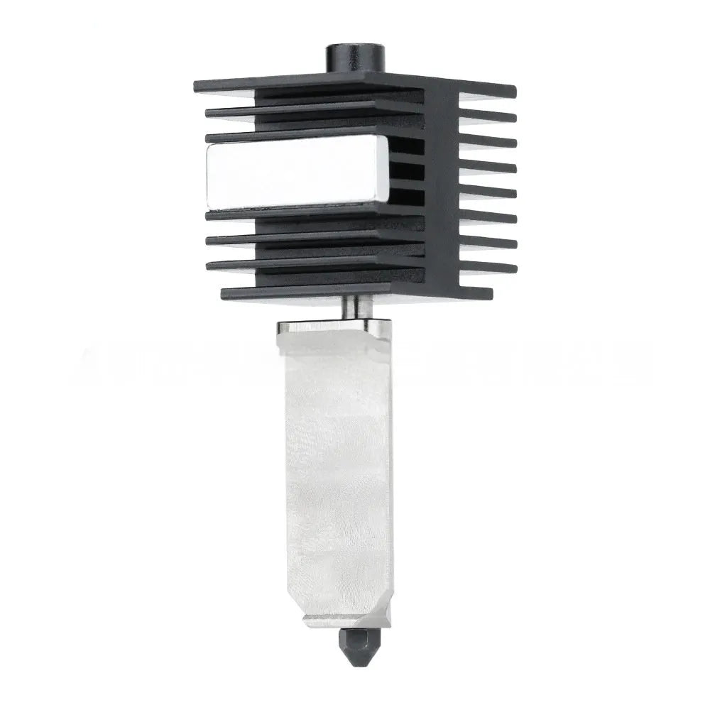 Hardened steel hot end nozzle kit with four sizes for Bambu Lab A1 Mini 3D printer, includes black silicone sleeve.