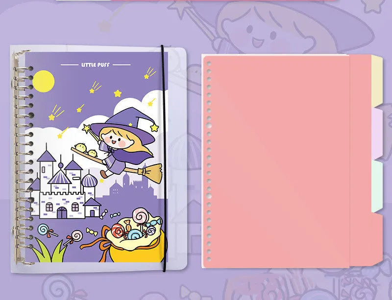 B5 detachable coil notebook with multiple inner pages, Snowman cover design