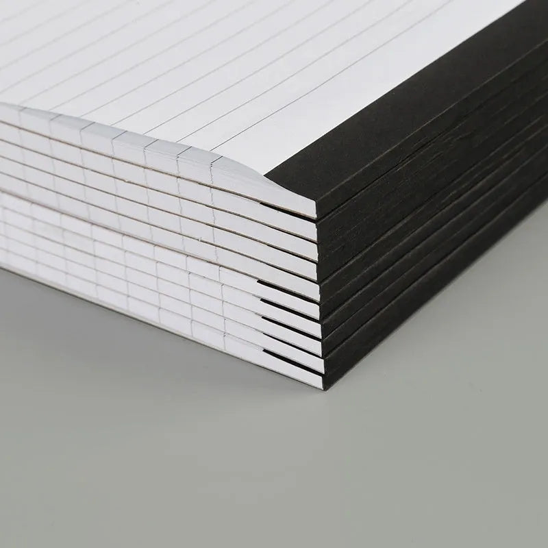 A4 tear-off meeting notebook pad with grid paper and wireless adhesive binding