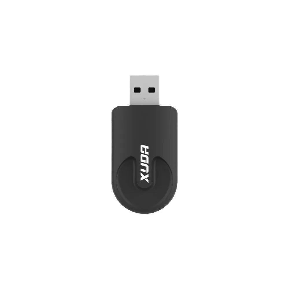 Black Mini CarPlay USB wireless data adapter with 26x55x13mm compact dimensions