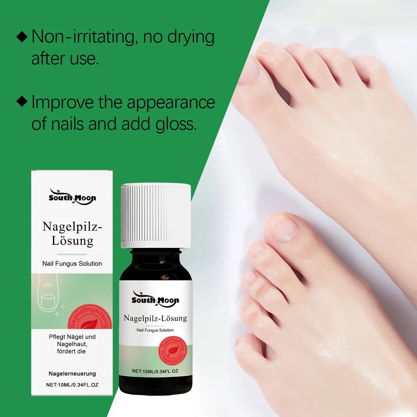 10ml nail care essence bottle with tea tree oil and eucalyptus leaves oil for daily gentle cleansing and moisturising