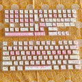 Meow Meow Team Height themed full set of 141 sublimation printed plastic keycaps for mechanical keyboards.