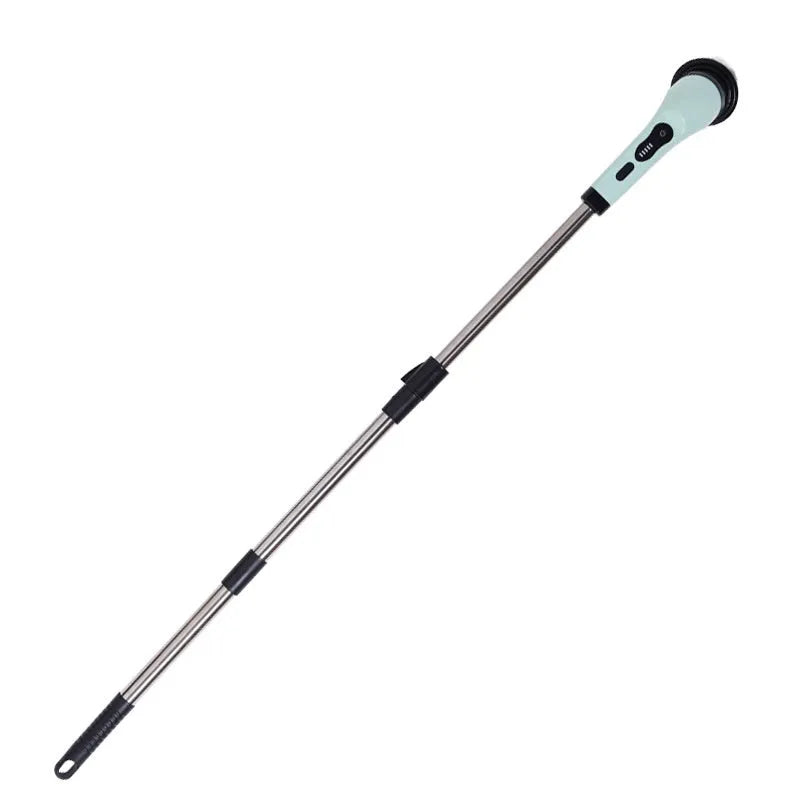 Multifunctional wireless electric cleaning brush with retractable plastic body and multiple cleaning heads for home use