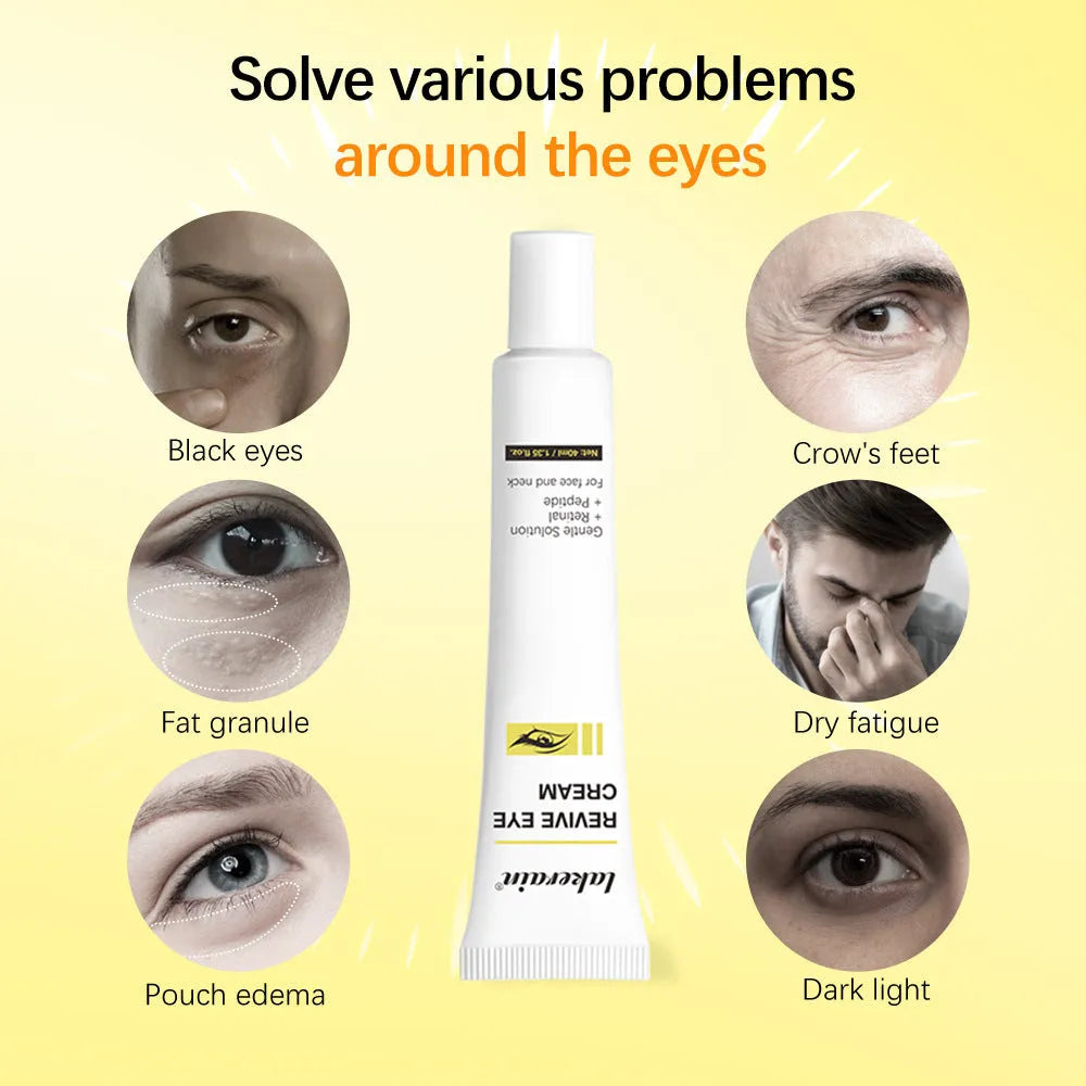 40ml bottle of retinol eye cream for dark circles and fine lines.