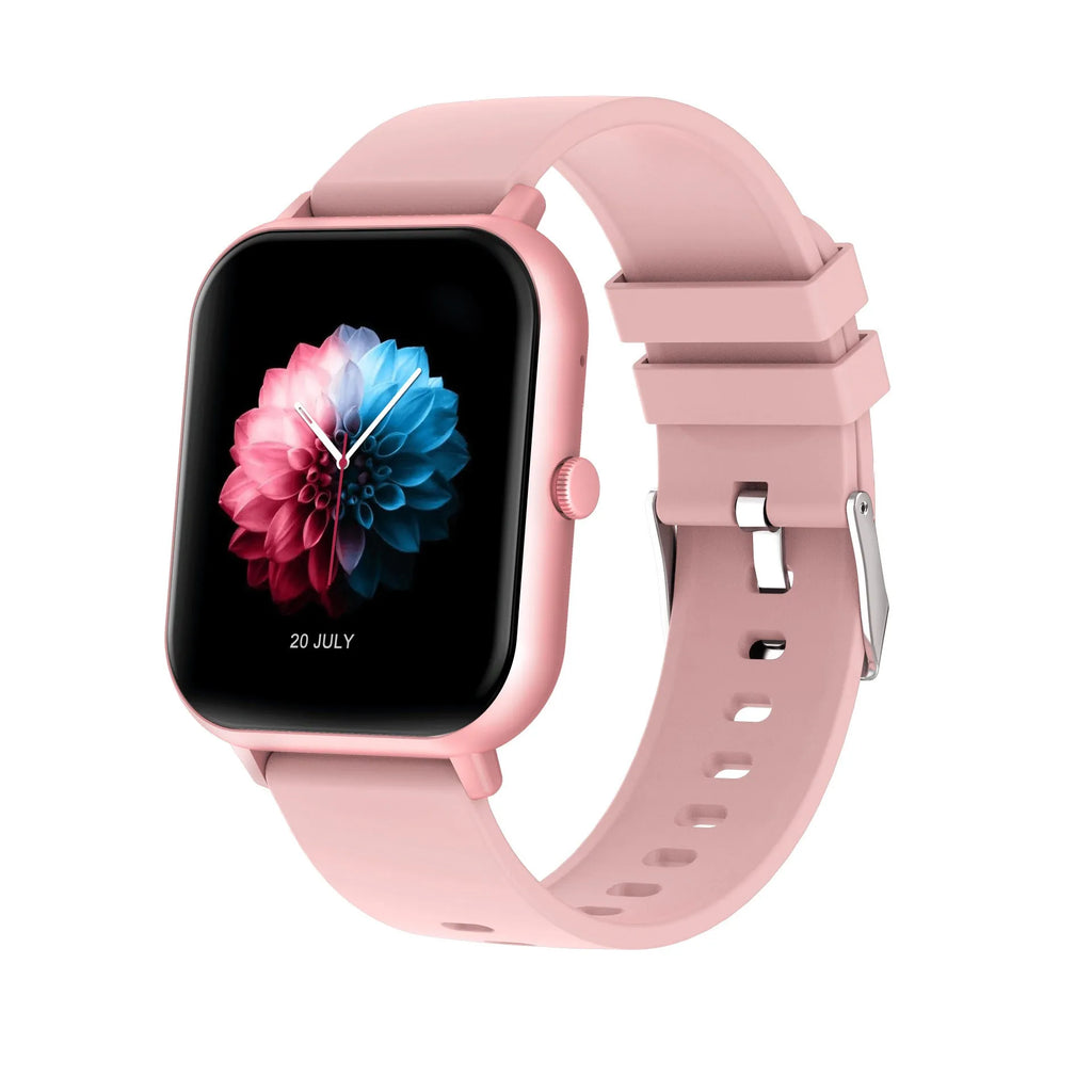 Bluetooth smart watch with heart rate monitor and AI voice control in multiple colour options
