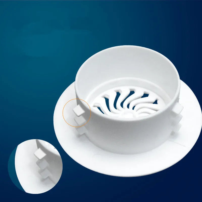 Plastic air-conditioning hole cover in white for sealing wall ports, size options for 37-165mm diameters