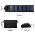 Solar charging board panel portable outdoor power bank single crystal plate black camouflage